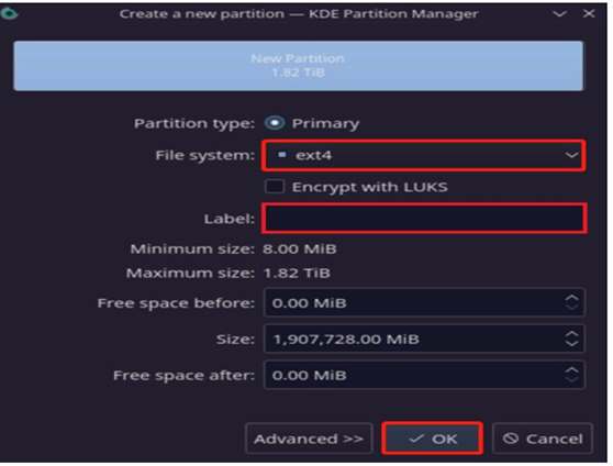 Create New Partition Steam Deck