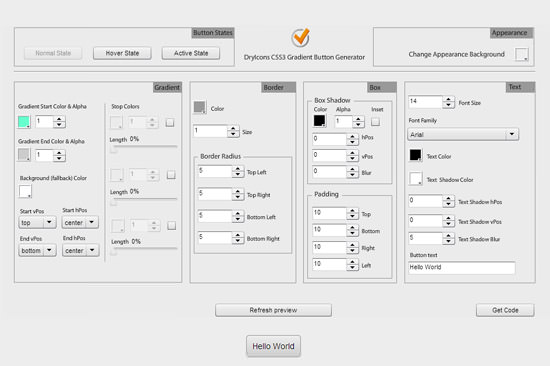 CSS3 Gradient Generator