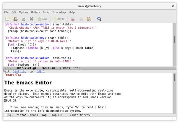 Emacs Text Editor