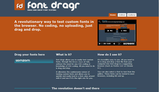 Font Dragr