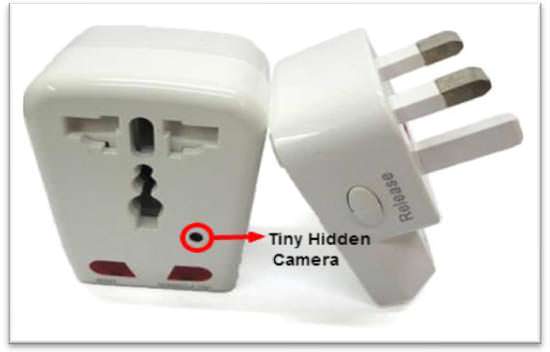 Hidden Camera Travel Power Adapter