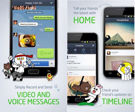 Line app for Android