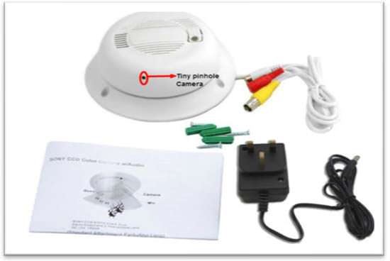 Wireless IP Camera Hidden In Smoke Detector