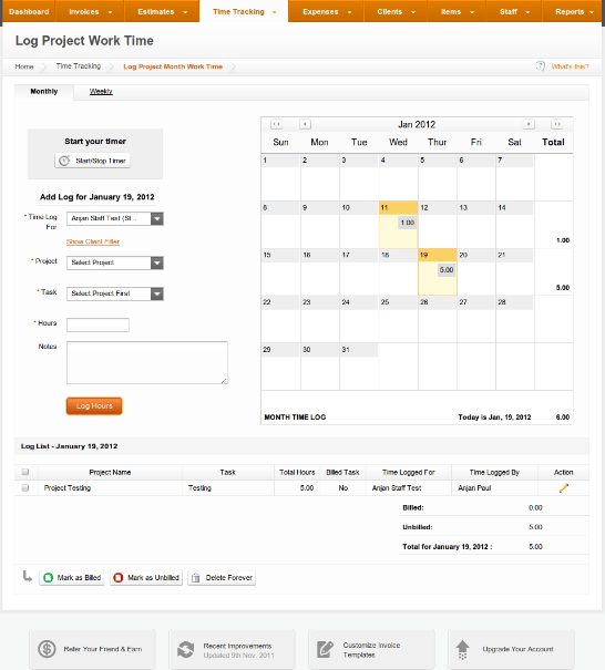 Time Tracking